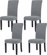 Chair Covers for Dining Room Set of 4, Stretch Parson Chair Slipcovers Removable