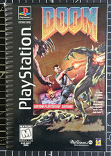 DOOM PS1 Long Box Complete (CIB) w/ Reg Card attached CLEANED TESTED & WORKING