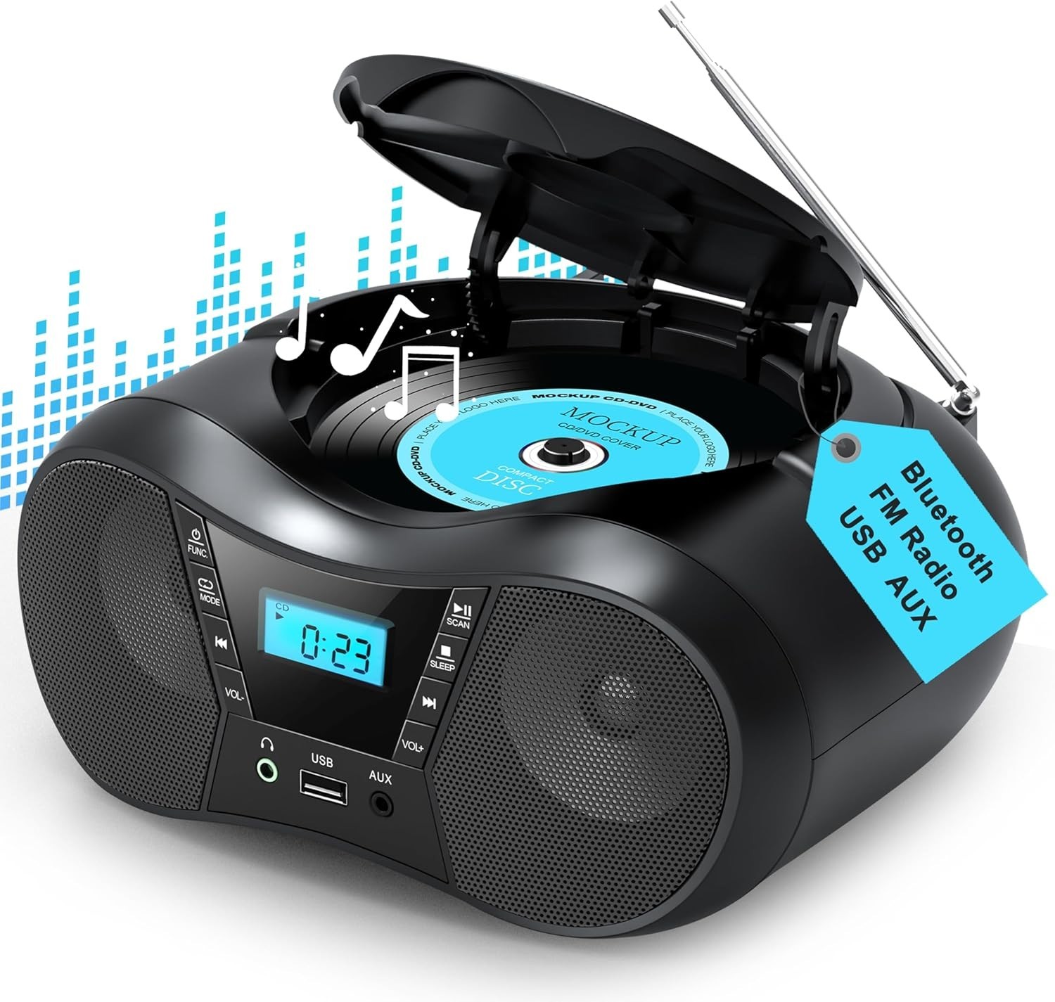 S For Home With Bluetooth, Boom Box Cd Player