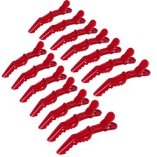 14 Pcs Red Large Alligator Hair Clips for Styling Sectioning, Professional St...