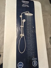 Grohe 27867001 Starlight Chrome Shower System, Multi Function Head  Hand Shower