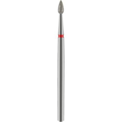 Diamond burr tip «Drop» red, 2.3 mm/ 5 mm Staleks Pro 1 pc.