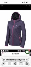 little donkey andy women s XL deep grape full zip hooded jacket