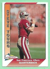 1991 Pacific Football Steve Young #470 San Francisco 49ers👍
