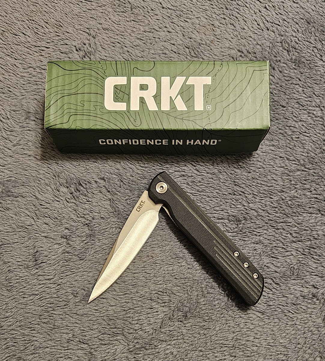 CRKT LCK+ Everyday Carry Assisted Opening Pocket Knife Black