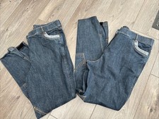 2 Pairs Derby House Stretch Denim Breeches Jodhpurs Size 32 - 32” Waist 28” Leg