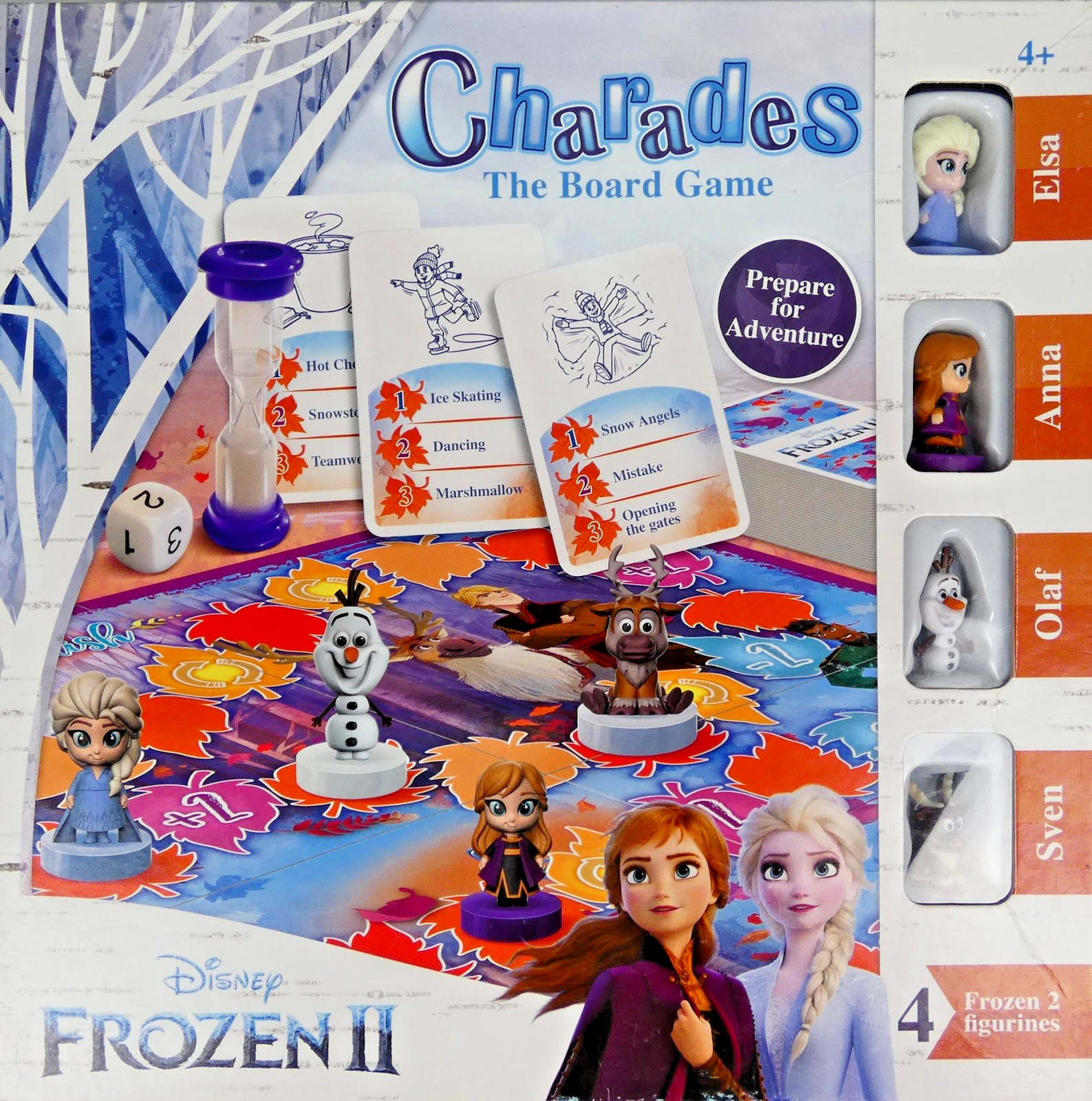 Disney Frozen 2 Charades Board Game with Figures (4yrs+) - Complete