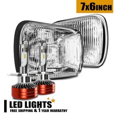 H6054 5x7 7x6 Headlight Housing H4 9003 LED Offroad DRL Fog Lights