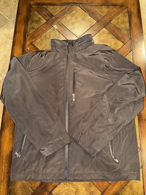 T-Tech By Tumi Men s Large Jacket Black Gray TT-0012 Soft EUC MSRP $225