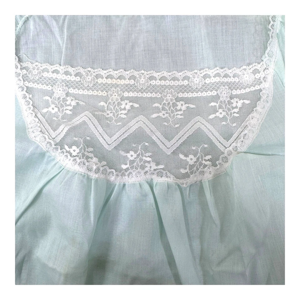 Vintage Large Womens Night Gown Babydoll Lace Detail Cami Y2K Cotton Blend READ - Image 3 of 4