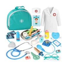Lehoo Castle Doctor Kit for Toddlers 3-5, Kids Doctors Play Set, Pr... Fast Ship