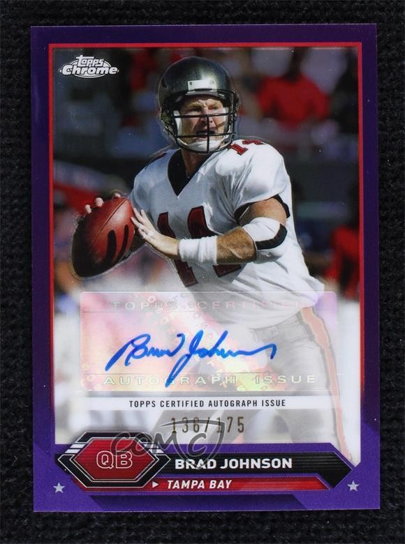 2023 Composite Topps Chrome Purple Refractor /175 Brad Johnson #TCA-BJO Auto 0u1