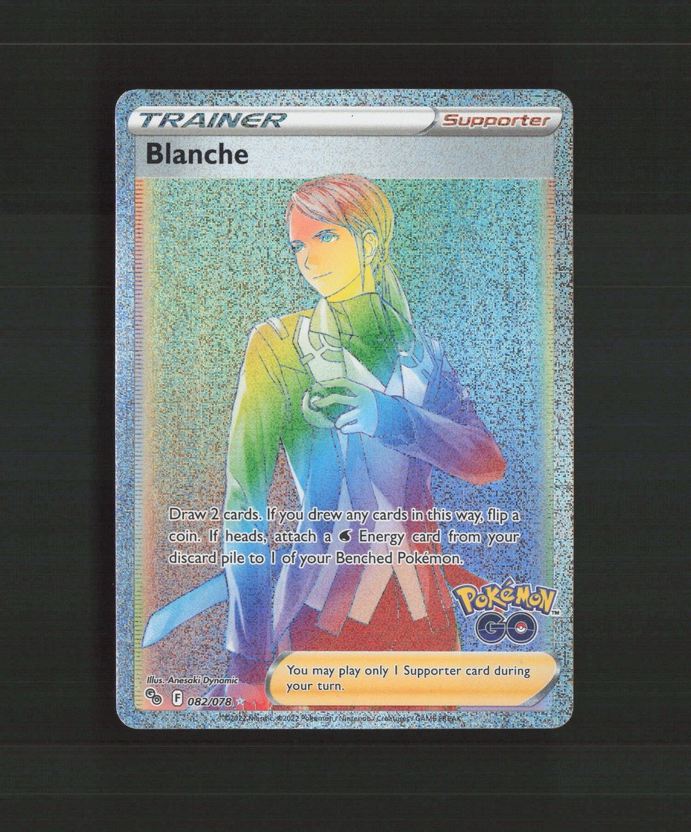 Blanche 082/078 Pokemon GO Full Art Rainbow Secret Rare Holo Pokemon Card  NM | eBay