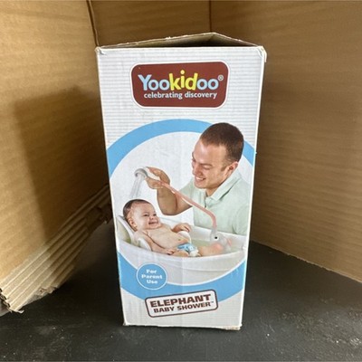 Yookidoo Elephant Baby Shower Baby Bathing Accessory Gray Pink