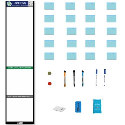 Kaizen Actions Board Set Magnetic Task Planning Lean Six Sigma Tool