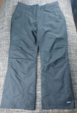 Lands End Womens Black Ski Snow Pants Winter Insulated Size XL 18