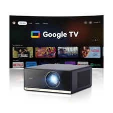 Google TV Smart Projector 4K, Wanbo X5 Pro 1100 ANSI HDR10 Projector with WiF...