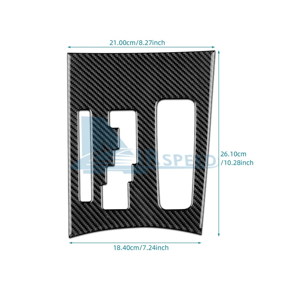 Cubierta de cambio de marchas para consola central para Chrysler 300 2011-2014 embellecedor fibra de carbono Foto 2 de 4