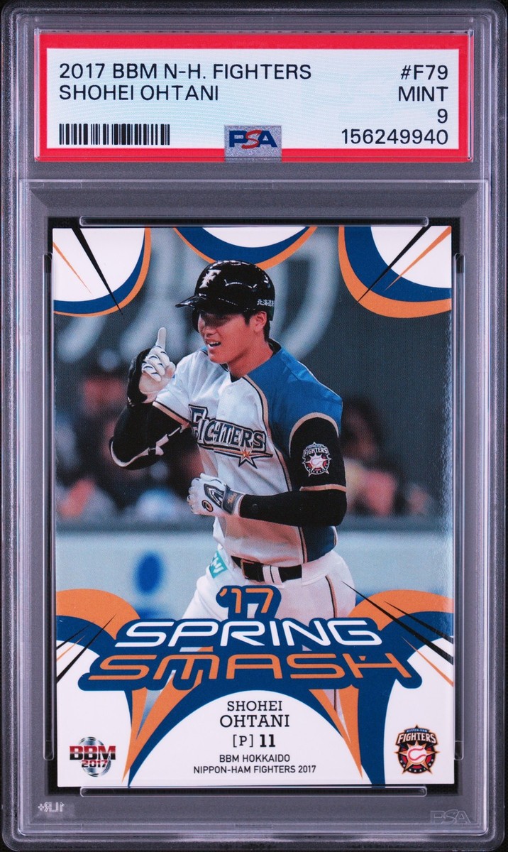 2017 BBM HOKKAIDO NIPPON HAM FIGHTERS #F79 SHOHEI OHTANI PSA 9 | eBay