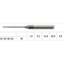 1PC Dental Lab Bur CAD/CAM Milling Burs for Zirconia RL-50-10A-NC for Roland 50