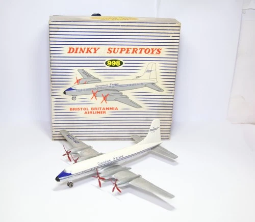 Dinky 998 Bristol Britannia Airliner In Original Box - Near Mint Vintage Model