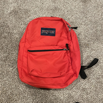 JanSport T501 Superbreak Backpack - Red Tape JS0A4QUT School Bag Shoulder Strap