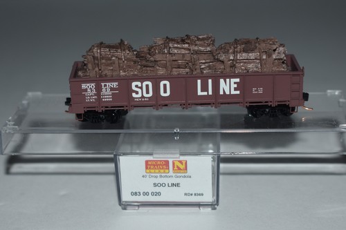 Góndola escala N MTL 08300020 Soo Line 40' con carga 8369 C59367 | Condition: Used
