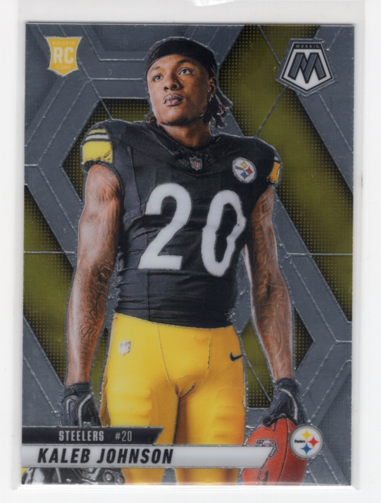 Kaleb Johnson 2025 Panini Mosaic Variation Rookie Card #289