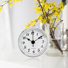 Horloge à quartz ronde 70mm/2,8 pouces avec chiffres arabes pour trou de