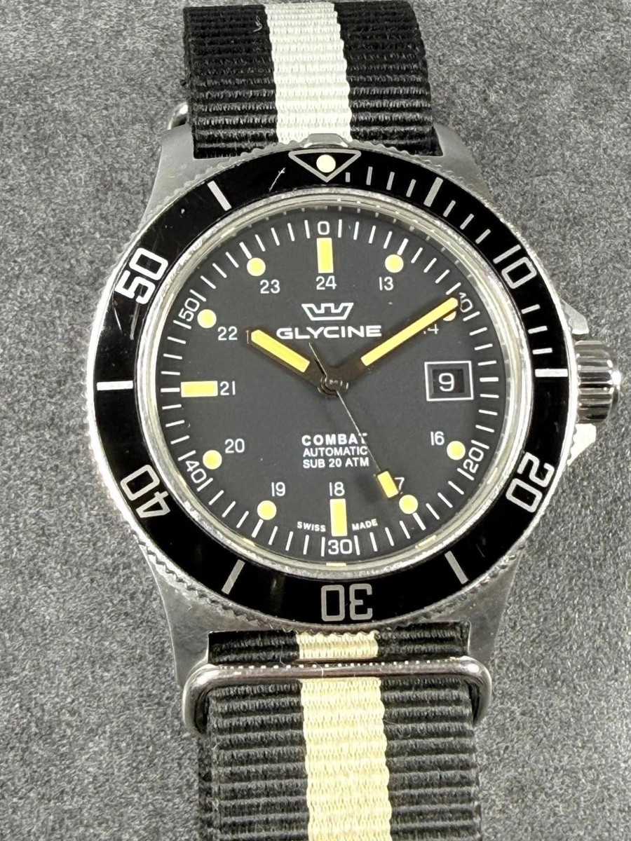GLYCINE　AUTOMATIC Combat SUB Glycine Combat Sub Automatic 43mm GL0083-ST Black Dial Full Kit +