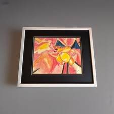 Poke'mon Charizard Watercolor Original signed and dated 2000 artist Framed New