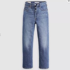 Levi's Ribcage Straight Ankle Women's Jeans Dark Wash Sz 29