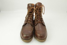 HUGO BOSS Schn&uuml;rboots Stiefelette Moc Toe Leder Braun UK 10 EU 44,5&ndash;45