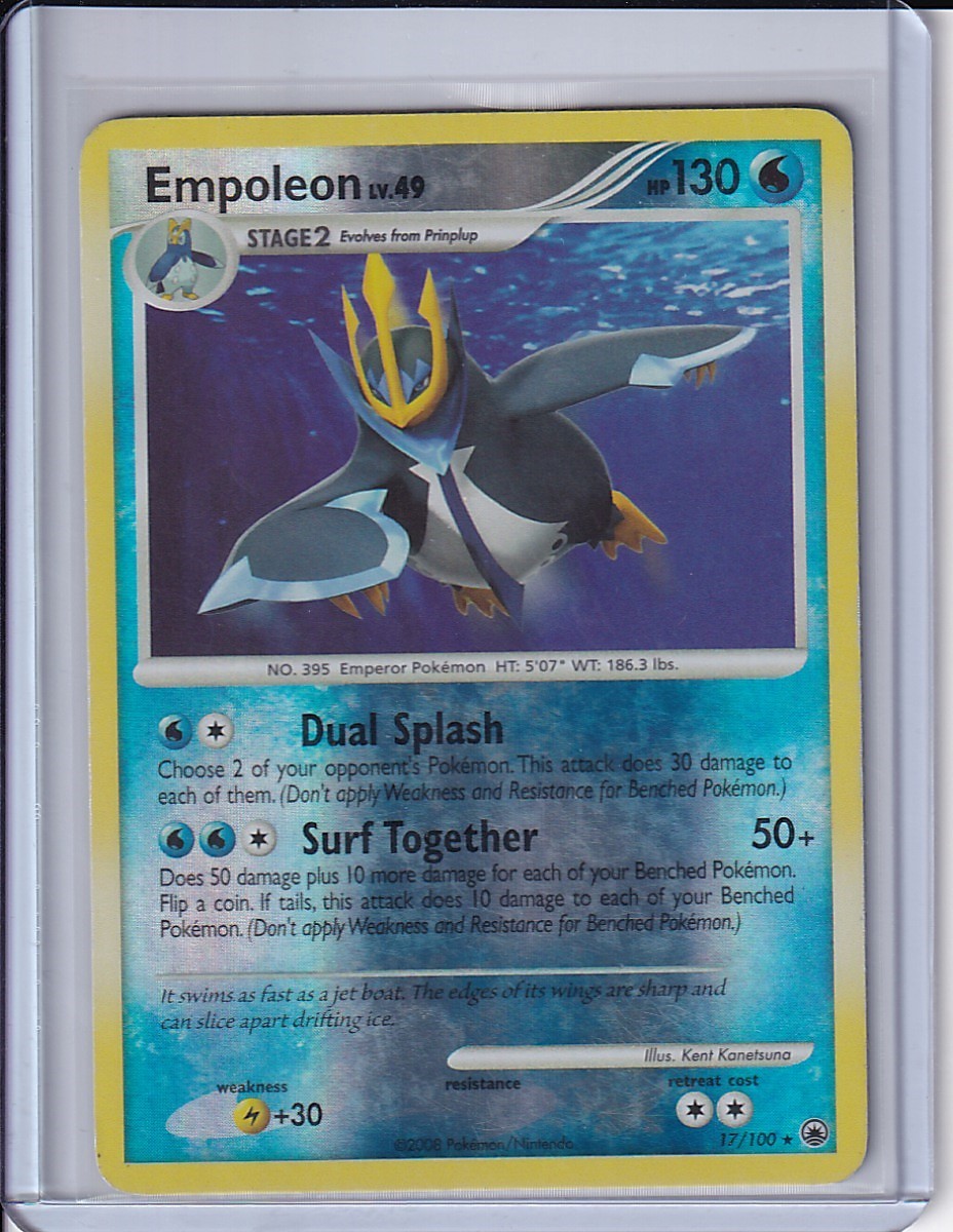 Empoleon 17/100 Rare Majestic Dawn Pokemon Reverse Holo LP
