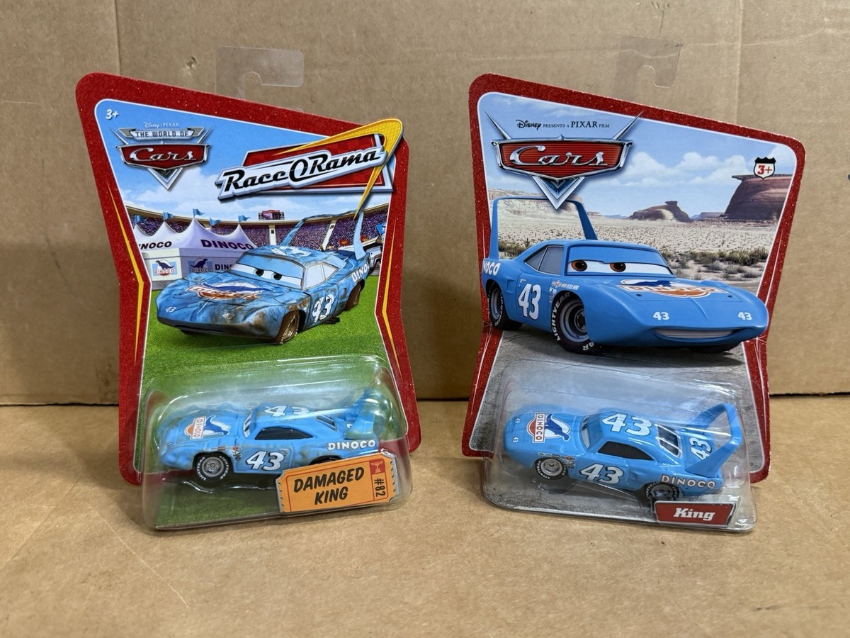カーズ マテル DAMAGED KING ピクサー ディズニー Lot Disney Pixar Cars Damaged King RaceORama #82 & King 43 1:55