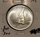 1967 Canadian Howling Wolf 50 Cents Half Dollar Canada 80% Silver Coin Unc #2