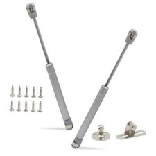 2 Pack 10 Inch Gas Struts, Silver 22LB Gas Spring, Lift Support Strut, 22 LB