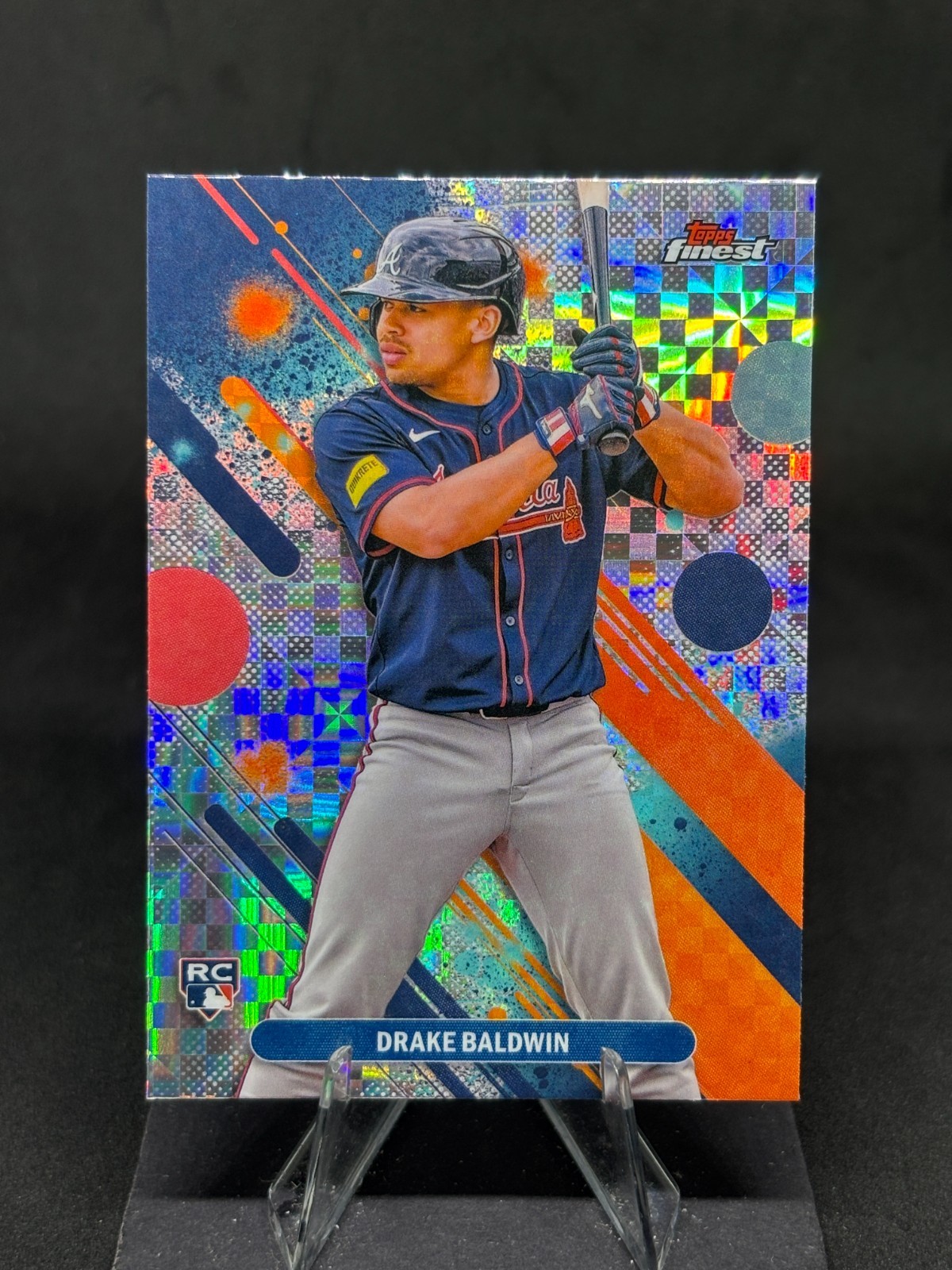 Drake Baldwin 2025 Topps Finest - Common - Checkerboard Refractor #21 Braves RC