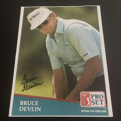 Bruce Devlin, Golf Pro: Hand Signed Sport Photograph 8 x 11 Inches / KSK