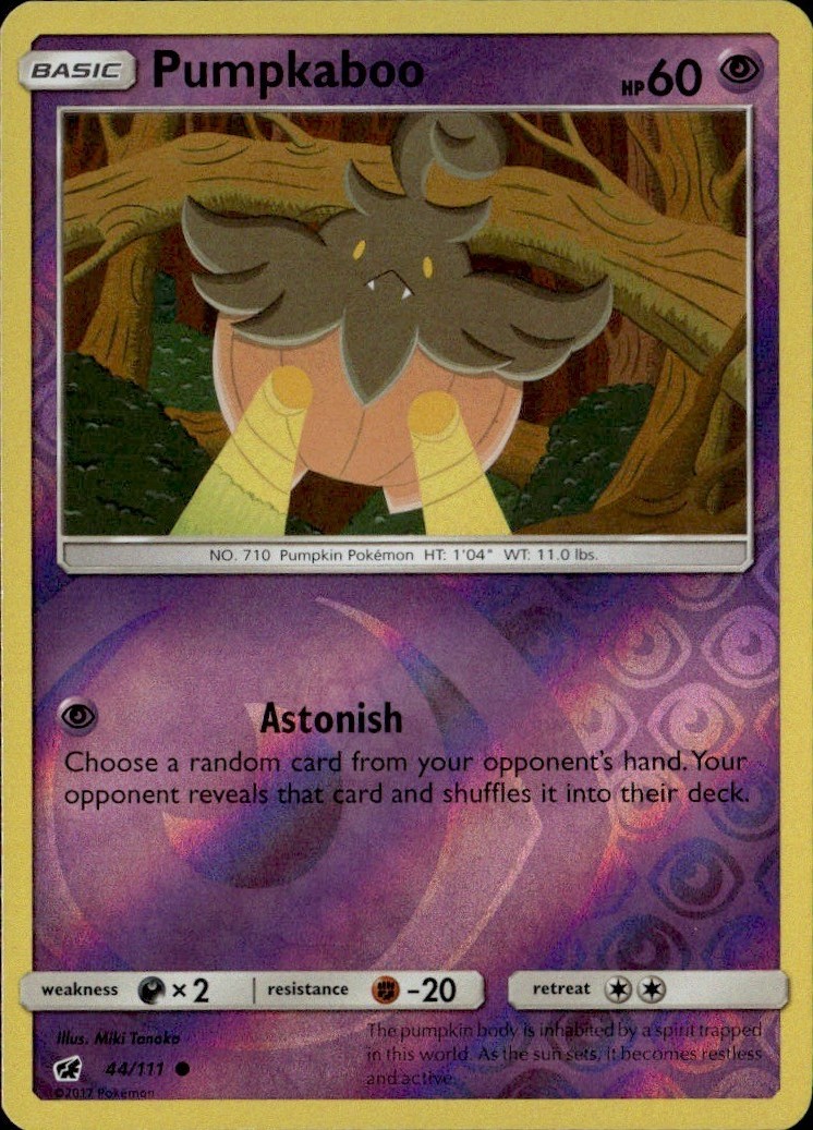 Pumpkaboo Reverse Holo Common SM04 SM - Crimson Invasion 44/111 LP