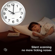 30cm Wanduhr fest ohne Tickgeräusche Lautlos Analoge Wanduhr Quarz Uhr Modern