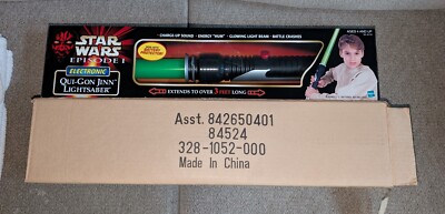 Star Wars Episode 1 Qui Gon Jin Electronic Lightsaber Cosplay 1999