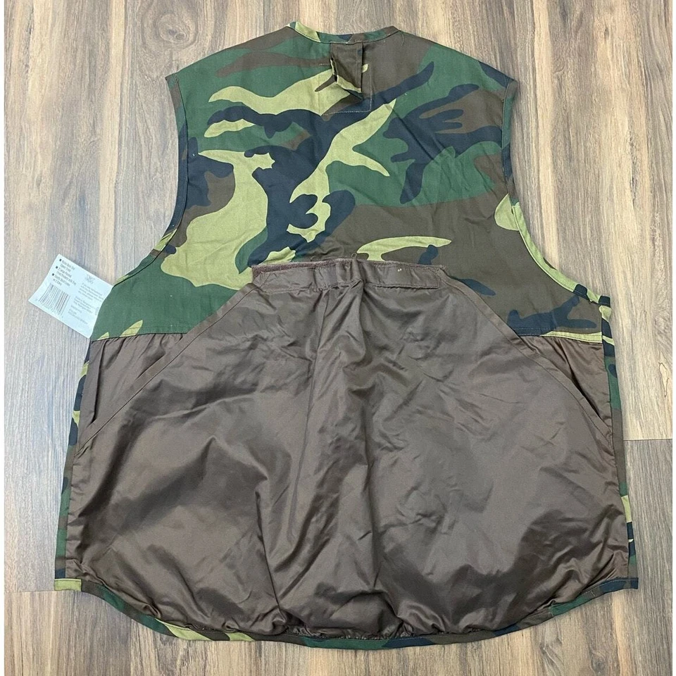 NEW VTG 90s Northwest Territory Deluxe Hunting quilted camo vest w/game bag, L - Image 3 of 4