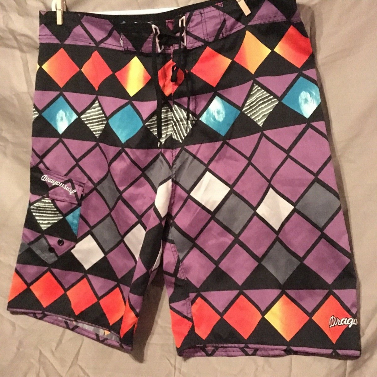 Diamonds Printed Diamonds Swim Trunks Chubbies Stretch 7