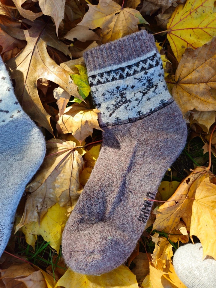 Calcetines térmicos 100 % lana de yak - ultra cálidos y cómodos - talla 7-8 1/2 CYMRG37 Foto 3 de 4