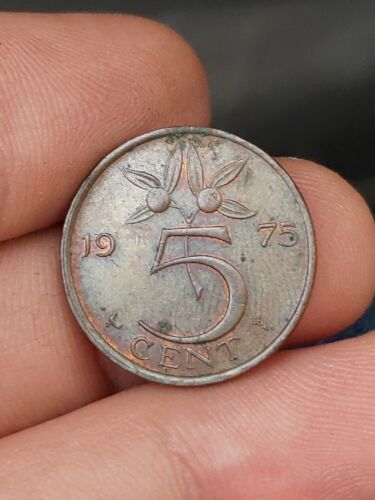 1975 - Netherlands - Juliana Koningin Der Nederlands - 5 Cent Coin T34 - Picture 1 of 2