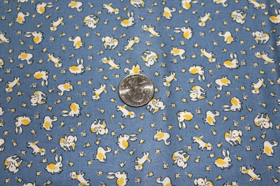 HOPSCOTCH CHLOE'S CLOSET 1940s PRINT BABY ANIMALS COTTON SEW QUILT MODA FABRICS - Image 2 of 4