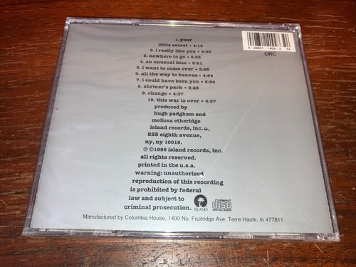 Your Little Secret by Melissa Etheridge (CD, 1995) - New Sealed - Picture 5 of 8