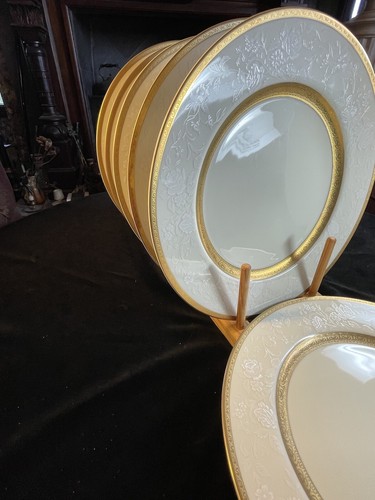 Sieben (7) Mikasa Antik Spitze 7 5/8" Salat/Wüste Teller Neu mit Etikett L5531 - Bild 14 von 17