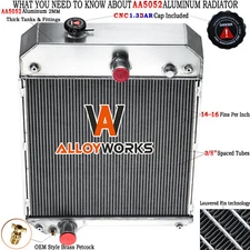 2485B283 ALLOYWORKS 6 Row Generator Radiator For Perkins 1006-6T Stationary